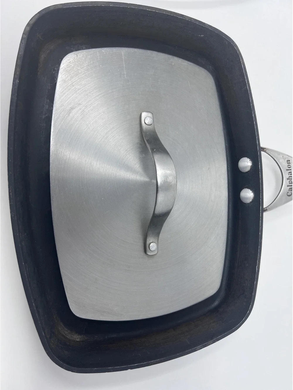 Calphalon Grill Pan with Lid and Trivet
